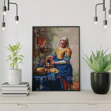 Painting by numbers Milkmaid