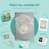 Malen nach Zahlen Affe