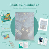 Painting by numbers Mysterious Cat in the Night