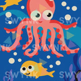 Painting by numbers Octopus with Fishes