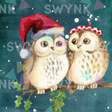 Malowanie po numerach Sowy Boże Narodzenie