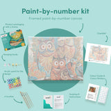 Painting by numbers Owls