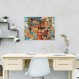Painting by numbers Owls