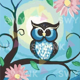 Painting by numbers Owl with Flowers