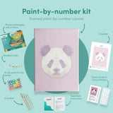 Painting by numbers Panda Polygon