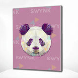 Painting by numbers Panda Polygon