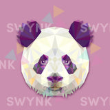 Painting by numbers Panda Polygon
