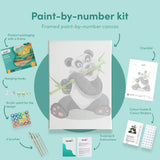 Painting by numbers Panda with Bamboo