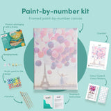 Painting by numbers Paris with Balloons
