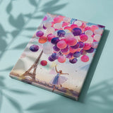 Painting by numbers Paris with Balloons