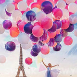 Painting by numbers Paris with Balloons