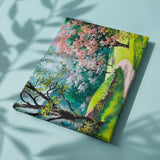 Painting by numbers Park with Pink Flowers