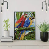 Painting by numbers Parrot
