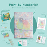 Painting by numbers Parrots in Love