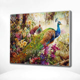Painting by numbers Peacocks in the Forest