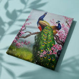 Painting by numbers Peacocks with Pink Flowers