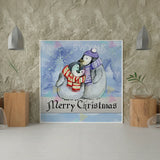 Painting by numbers Penguins Christmas