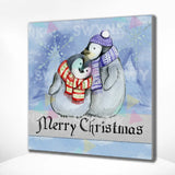 Painting by numbers Penguins Christmas