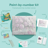 Painting by numbers Pink Flowers on a Table
