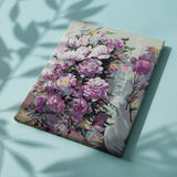 Painting by numbers Pink Flowers on a Table