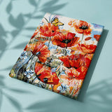 Painting by numbers Poppies with Butterfly