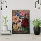 Malen nach Zahlen Portrait Blumen