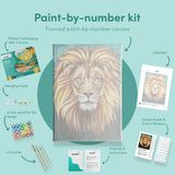 Malowanie po numerach Portret lwa