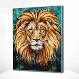 Malowanie po numerach Portret lwa