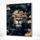 Paint by numbers Portræt af en Løve