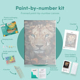 Pintar por números Retrato de un Tigre