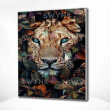 Pintar por números Retrato de un Tigre