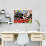 Painting by numbers Puppy and Kitten