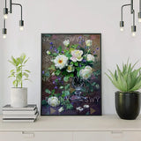 Painting by numbers Purple and White Flowers