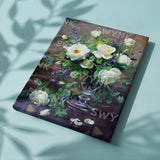 Painting by numbers Purple and White Flowers