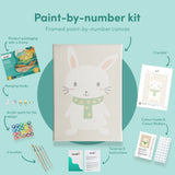 Painting by numbers Rabbit with Green Scarf