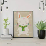 Painting by numbers Rabbit with Green Scarf