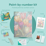 Paint by numbers Strålende Tulipaner i Fuld Blomst