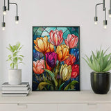 Paint by numbers Strålende Tulipaner i Fuld Blomst