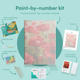 Painting by numbers Red Flowers