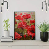 Painting by numbers Red Flowers