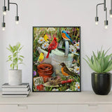 Painting by numbers Red, Blue and Yellow Birds