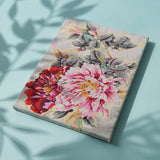 Paint by numbers Punaiset ja vaaleanpunaiset kukkia