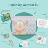 Schilderen op nummer Rendier Kerstmis