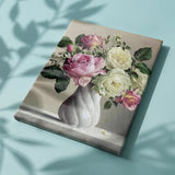 Paint by numbers Rosor i vit vas