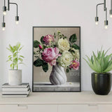 Paint by numbers Rosor i vit vas