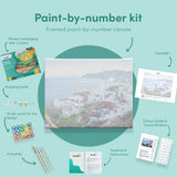 Painting by numbers Santorini