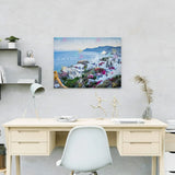 Painting by numbers Santorini