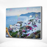 Painting by numbers Santorini
