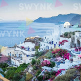 Painting by numbers Santorini