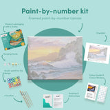 Malen nach Zahlen Meer mit Sonnenuntergang